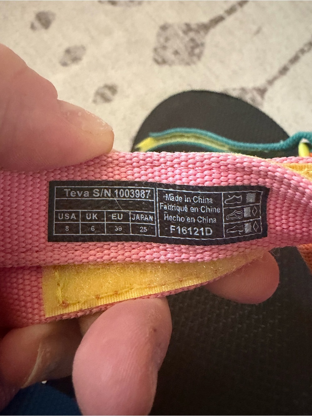Teva Original Universal Multicolor Sport Sandals Hook & Loop Women’s 8 - Picture 5 of 10